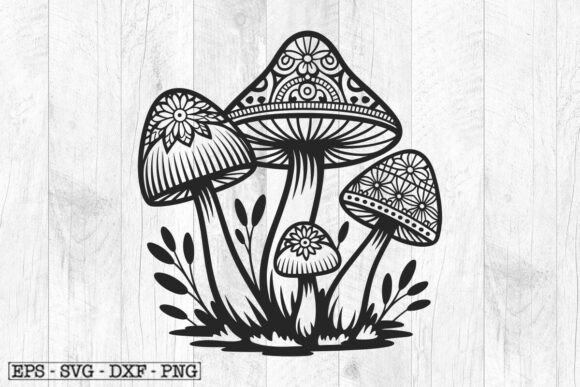 Download Trippy Mushrooms SVG Mandala SVG - Svg mandala Collection