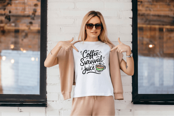 Download Coffee Survival Juice Tshirt - Premium Bundle