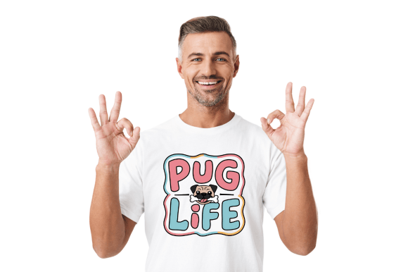 Download Cute Pug Life Tshirt Design - Premium Resources