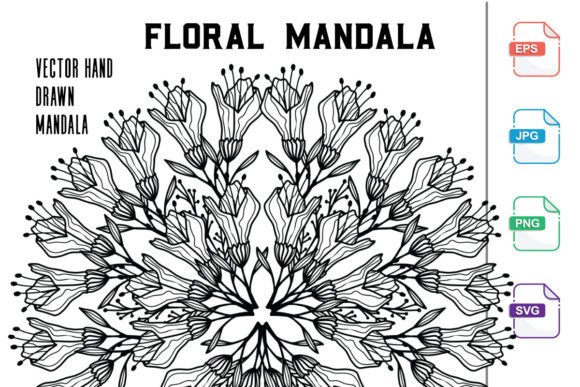 Download Flower Mandalas Coloring for Book - Flower mandala Collection