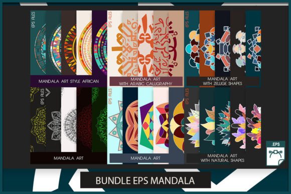 Download Bundle EPS Mandala - Eps mandala Collection