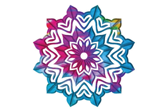 Download Tie Dye Floral Mandala Sublimation - Floral mandala Collection