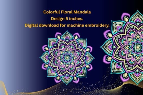 Download Colorful Floral Mandala - Floral mandala Collection