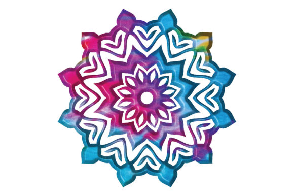 Download Tie Dye Floral Mandala Sublimation - Floral mandala Collection