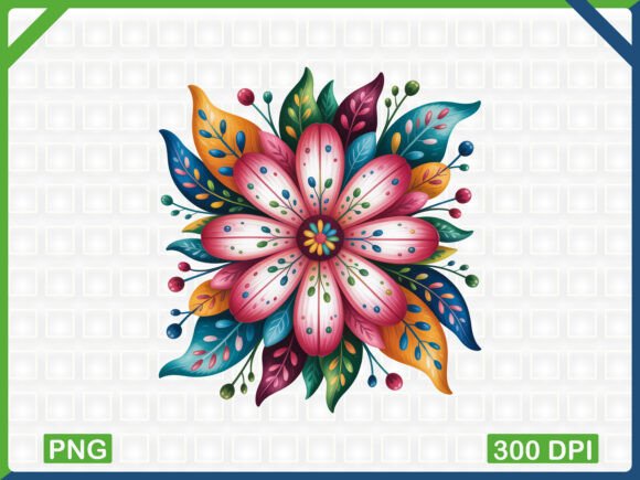 Download Colorful Floral Mandala PNG Design - Floral mandala Collection